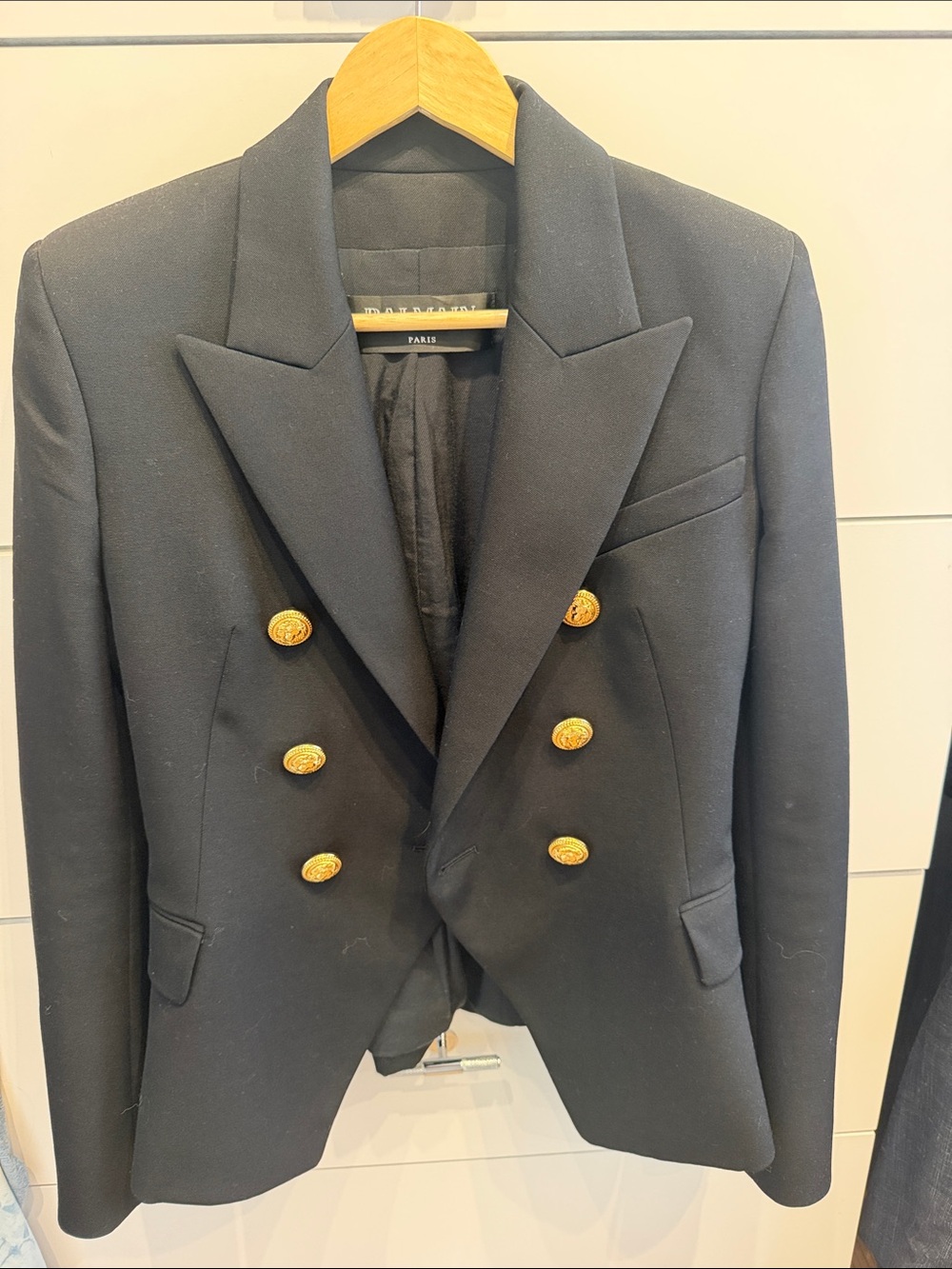 Balmain double breasted wool jacket